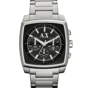 Armani Exchange Men’s Quartz Silver Stainless Steel Black Dial 40mm Watch AX2253