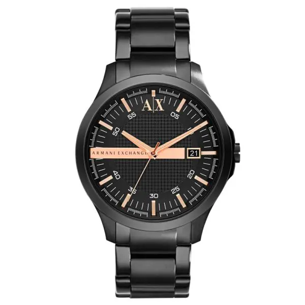 Armani Exchange Black Stainless Steel Black Dial Quartz Watch for Gents – AX2150 - Image 2