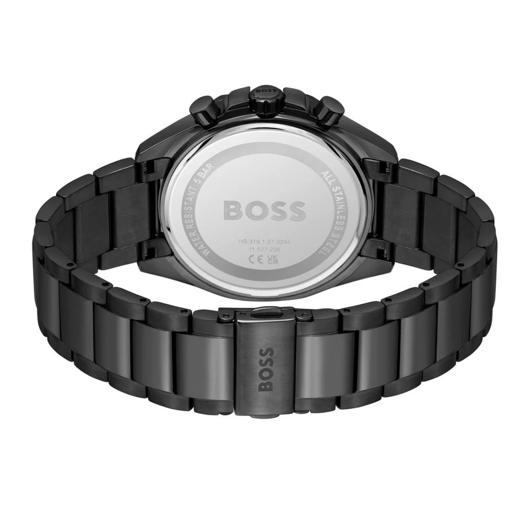 Hugo Boss Cloud Grey Stainless Steel Grey Dial Chronograph Quartz Watch for Gents – 1514016 - Image 4
