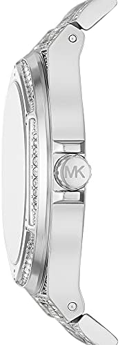 Michael Kors Lennox Silver Stainless Steel Blue Dial Chronograph Quartz Watch for Ladies – MK6990 - Image 2