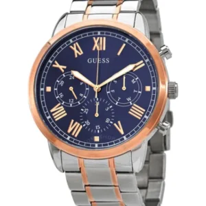 Guess Men’s Quartz Stainless Steel Blue Dial 44mm Watch W1309G4