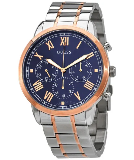 Guess Men’s Quartz Stainless Steel Blue Dial 44mm Watch W1309G4