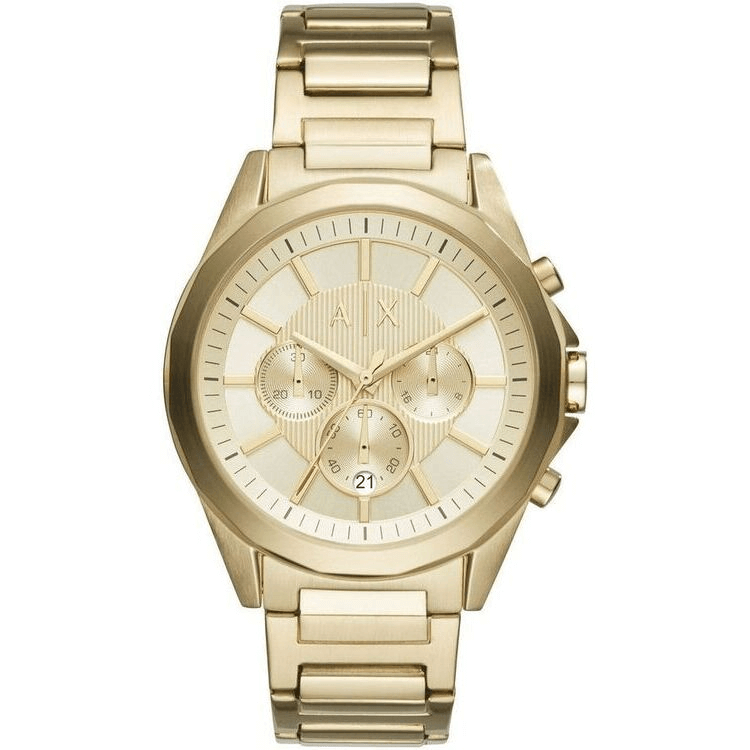 Armani Exchange Gold Stainless Steel Gold Dial Chronograph Quartz Watch for Gents – AX2602 - Image 4