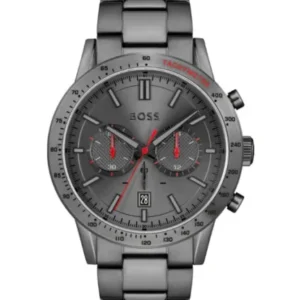 HUGO BOSS Allure Grey Stainless Steel Grey Dial Chronograph Quartz Watch for Gents – 1513924