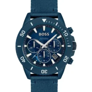 HUGO BOSS Admiral Blue Plastic/Resin Strap Blue Dial Chronograph Quartz Watch for Gents – 1513919