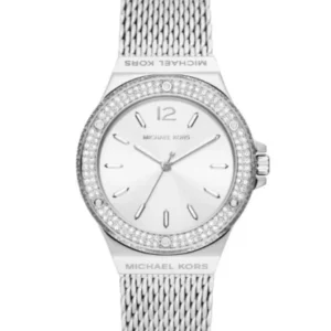 Michael Kors Lennox Silver Mesh Bracelet Silver Dial Quartz Watch for Ladies – MK-7337