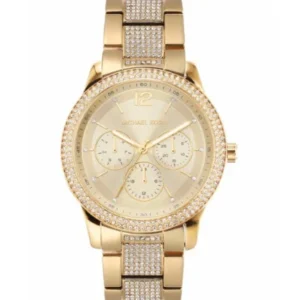 Michael Kors Tibby Gold Stainless Steel Gold Dial Quartz Watch for Ladies – MK-7292