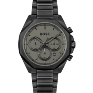 Hugo Boss Cloud Grey Stainless Steel Grey Dial Chronograph Quartz Watch for Gents – 1514016
