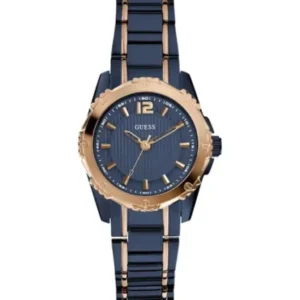 Guess Blue Stainless Steel Blue Dial Quartz Watch for Ladies – W0234L4