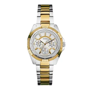 Guess Two-tone Stainless Steel Silver Dial Quartz Watch for Ladies – W0235L2