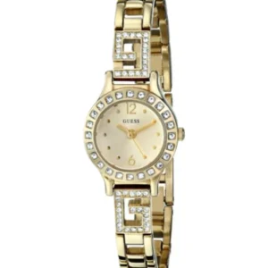 Guess Gold Stainless Steel Gold Dial Quartz Watch for Ladies – W0411L2