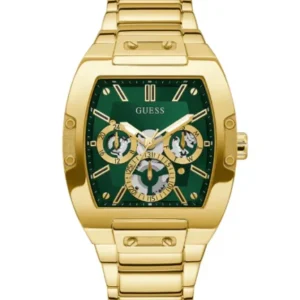 Guess Phoenix Gold Stainless Steel Green Dial Quartz Watch for Gents – GW0456G3