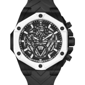 Guess Formula Black Silicone Strap Black Dial Quartz Watch for Gents – GW0579G1
