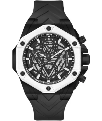 Guess Formula Black Silicone Strap Black Dial Quartz Watch for Gents – GW0579G1