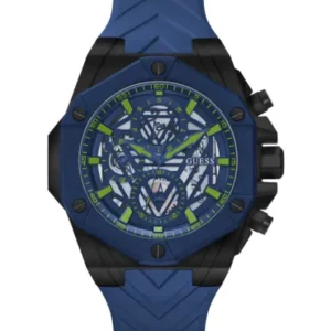 Guess Formula Blue Silicone Strap Blue Dial Quartz Watch for Gents – GW0579G3