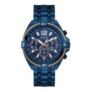Guess Surge Blue Stainless Steel Blue Dial Chronograph Quartz Watch for Gents – W1258G3