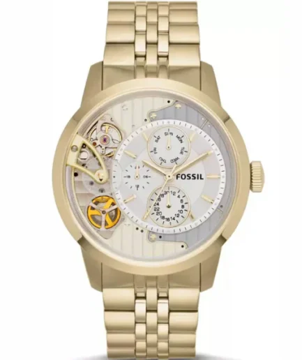 Fossil Gold Stainless Steel Gold Dial Automatic Watch for Gents – ME1137
