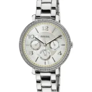Fossil Jacqueline Silver Stainless Steel Mother Of Pearl Dial Quartz Watch for Ladies – ES3755