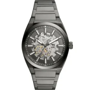 Fossil Everett Grey Stainless Steel Grey Dial Automatic Watch for Gents – ME3206