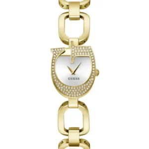 Guess Gia Gold Stainless Steel Silver Dial Quartz Watch for Ladies – GW0683L2