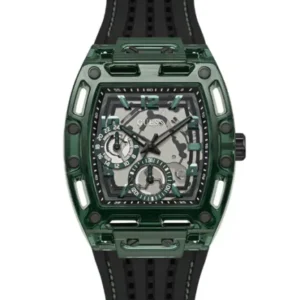 Guess Phoenix Black Silicone Strap Multicolor Dial Quartz Watch for Gents – GW0499G7