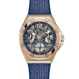 Guess Asteria Blue Silicone Strap Blue Dial Quartz Watch for Ladies – GW0620L3