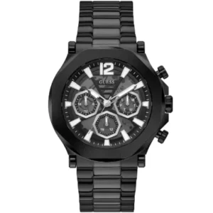 Guess EDGE Black Stainless Steel Black Dial Chronograph Quartz Watch for Gents – GW0539G3