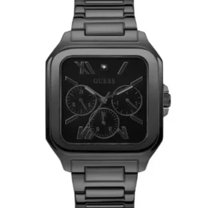 Guess Black Stainless Steel Black Dial Quartz Watch for Gents – GW0631G2