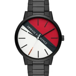 Armani Exchange Cayde Black Stainless Steel Multicolor Dial Quartz Watch for Gents – AX2725