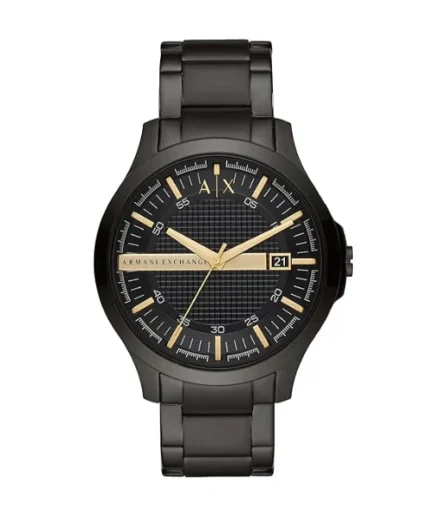 Armani Exchange Black Stainless Steel Black Dial Quartz Watch for Gents – AX2413
