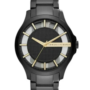 Armani Exchange Black Stainless Steel Black Dial Quartz Watch for Gents – AX2192