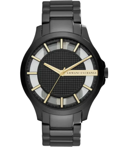 Armani Exchange Black Stainless Steel Black Dial Quartz Watch for Gents – AX2192