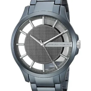 Armani Exchange Blue Stainless Steel Grey Dial Quartz Watch for Gents – AX2401