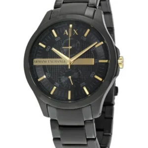 Armani Exchange Black Stainless Steel Black Dial Quartz Watch for Gents – AX2121