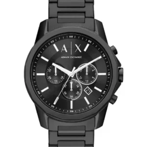 Armani Exchange Black Stainless Steel Black Dial Chronograph Quartz Watch for Gents – AX1722