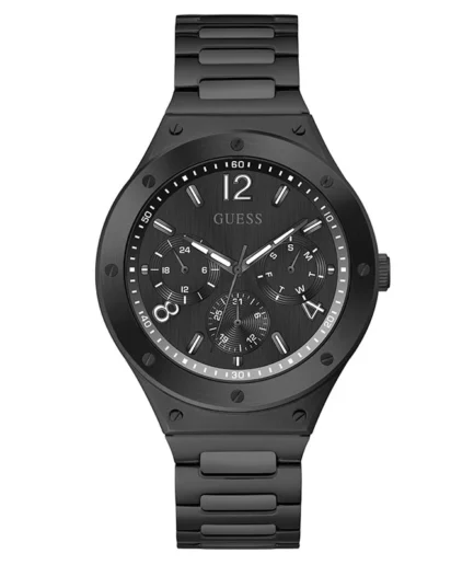 Guess Men’s Quartz Black Stainless Steel Black Dial 44mm Watch GW0454G3