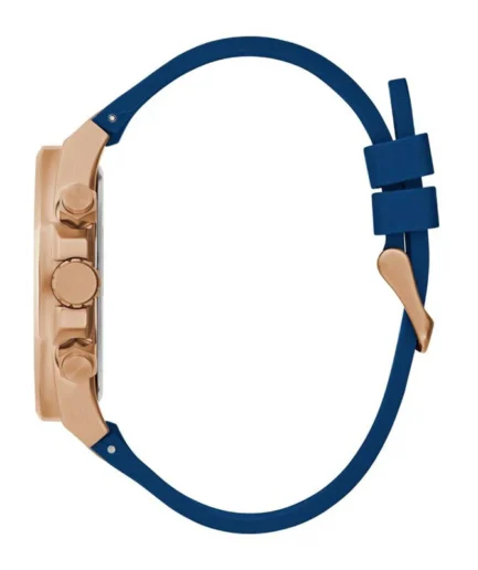 Guess Men’s Quartz Blue Silicone Strap Lime Green Dial 46mm Watch GW0583G3 - Image 2