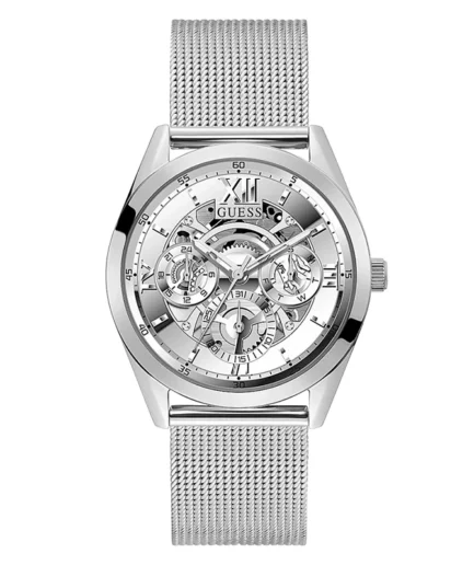 Guess Men’s Quartz Silver Stainless Steel Silver Dial 42mm Watch GW0368G1
