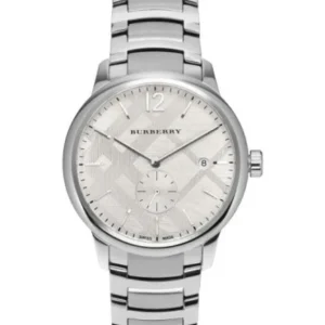 Burberry The Classic Silver Stainless Steel Silver Dial Quartz Watch for Gents – BU10004