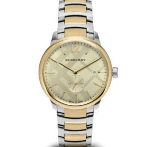Burberry Classic Two-tone Stainless Steel Gold Dial Quartz Watch for Gents – BU10011