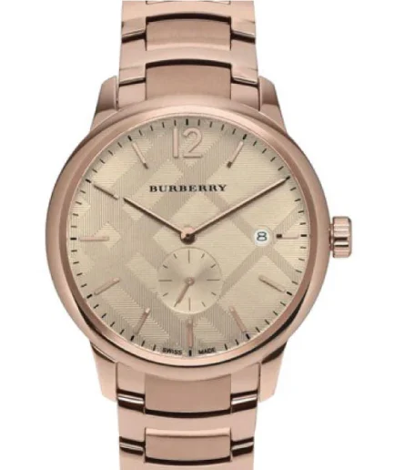Burberry The Classic Rose gold Stainless Steel Rose Gold Dial Quartz Watch for Gents – BU10013