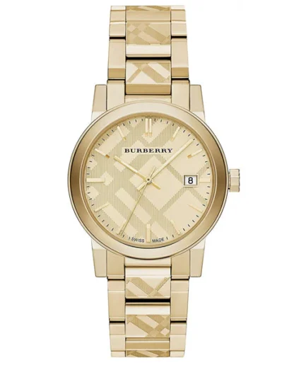 Burberry Gold Stainless Steel Gold Dial Quartz Watch for Gents – BU9038