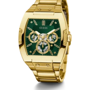 Guess Men’s Quartz Gold Stainless Steel Black Dial 43mm Watch GW0456G1