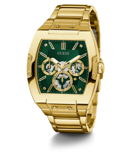 Guess Men’s Quartz Gold Stainless Steel Black Dial 43mm Watch GW0456G1