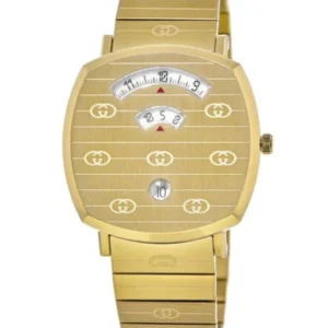 Gucci Grip Gold Stainless Steel Gold Dial Quartz Watch for Gents – GUCCI YA 157409