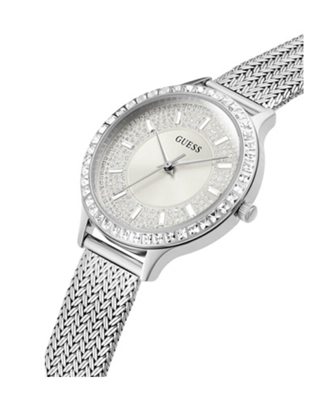 Guess Soiree Silver Stainless Steel Silver Dial Quartz Watch for Ladies – GW0402L1 - Image 6