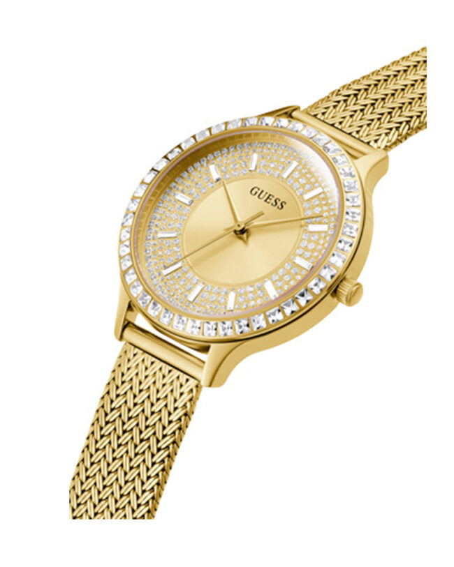 Guess Soiree Gold Stainless Steel Gold Dial Quartz Watch for Ladies – GW0402L2 - Image 4