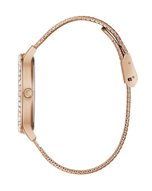 Guess Soiree Rose Gold Stainless Steel Rose Gold Dial Quartz Watch for Ladies – GW0402L3 - Image 5