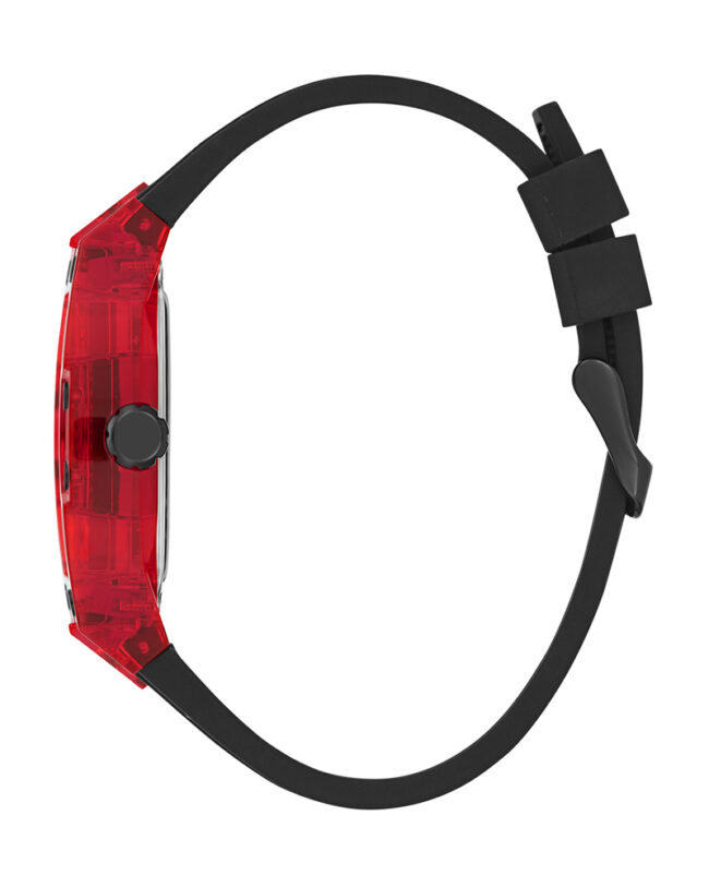 Guess Phoenix Black Silicone Strap Multicolor Dial Quartz Watch for Gents – GW0499G4 - Image 6