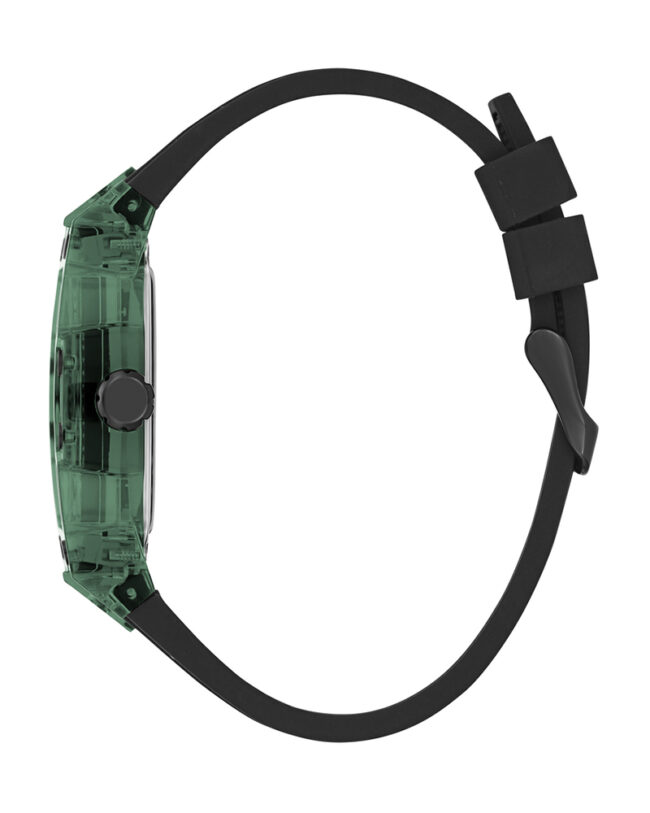 Guess Phoenix Black Silicone Strap Multicolor Dial Quartz Watch for Gents – GW0499G7 - Image 2